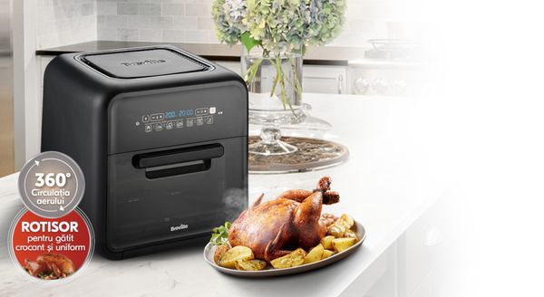 Breville Air Fryer – Friteuza fără ulei și cuptor cu aer cald pentru gătit sănătos